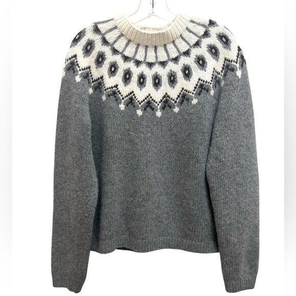 Ralph Lauren Exclusive Hand Knit Wool Angora Sweater Gray Size XL - Picture 11 of 11